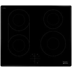 Smeg SI3642B 60cm Touch Control Induction Hob with Angled Edge Glass in Black Glass